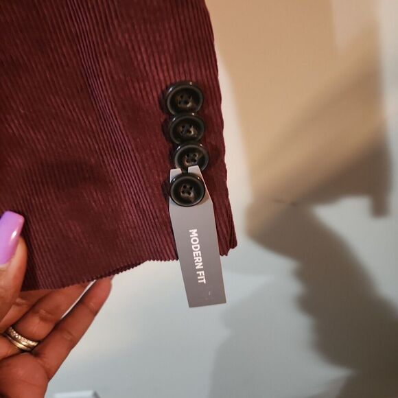Michael Kors Men's 44R Blazer - Burgundy Brown | NWT - Picture 2 of 4